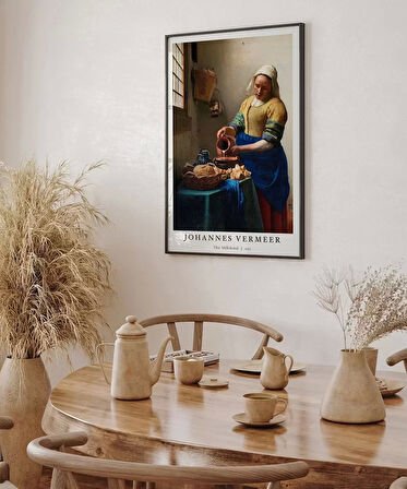 Çerçevesiz Poster Johannes Vermeer Süt Boşaltan Kadın
