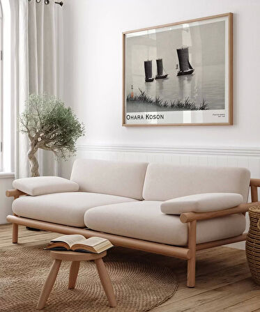Çerçevesiz Poster Ohara Koson Balıkçı Teknesi