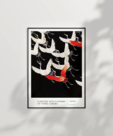 Çerçevesiz Poster Uçan Turnalar