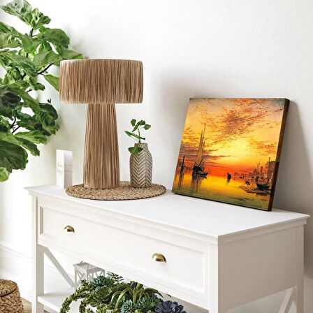 Gün Batımı Limanı Kanvas Tablo