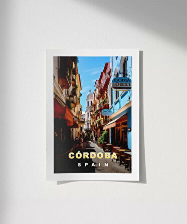 Çerçevesiz Poster Córdoba'nın Tarihi Sokakları