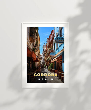 Çerçevesiz Poster Córdoba'nın Tarihi Sokakları