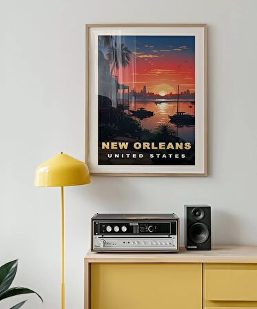Çerçevesiz Poster New Orleans'ın Tarihi Evleri