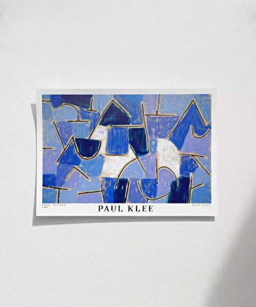 Çerçevesiz Poster Paul Klee Mavi Gece