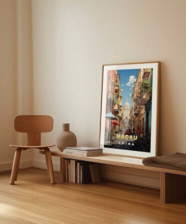 Çerçevesiz Poster Kopenhag Şehir Manzarası ve Refleksiyon