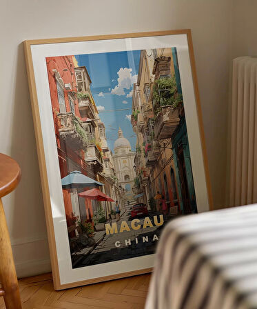 Çerçevesiz Poster Kopenhag Şehir Manzarası ve Refleksiyon