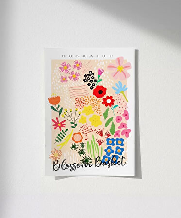 Çerçevesiz Poster Hokkaido Blossom Market