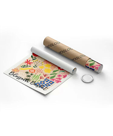 Çerçevesiz Poster Hokkaido Blossom Market