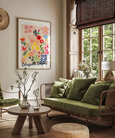 Çerçevesiz Poster Hokkaido Blossom Market