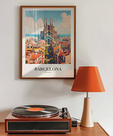 Çerçevesiz Poster Barcelona Mimari