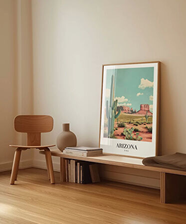 Çerçevesiz Poster Arizona Çölün Simgesi