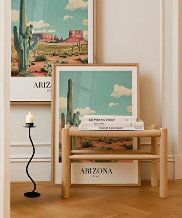 Çerçevesiz Poster Arizona Çölün Simgesi