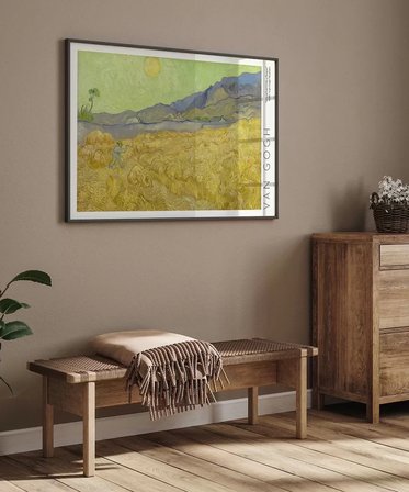 Çerçevesiz Poster Vincent Van Gogh Buğday Tarlası Ve Orakçı