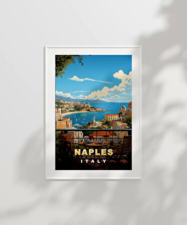 Çerçevesiz Poster Napoli'nin Tarihi Sokakları