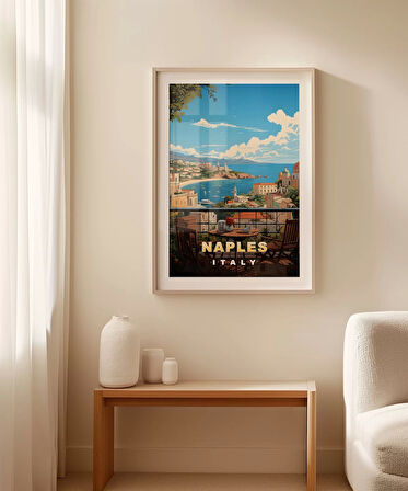 Çerçevesiz Poster Napoli'nin Tarihi Sokakları