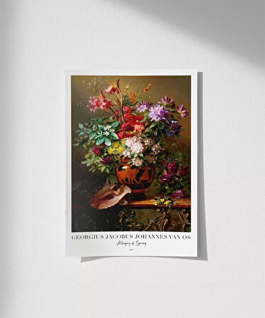 Çerçevesiz Poster Georgius Jacobus Johannes Van Os Bahar Alegorisii