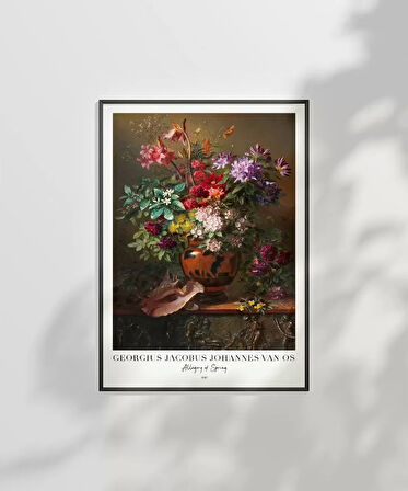 Çerçevesiz Poster Georgius Jacobus Johannes Van Os Bahar Alegorisii
