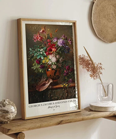 Çerçevesiz Poster Georgius Jacobus Johannes Van Os Bahar Alegorisii