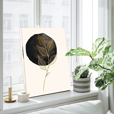 Altın Yaprak Kanvas Tablo