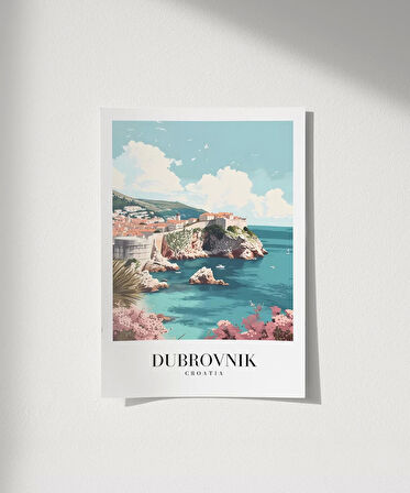 Çerçevesiz Poster Dubrovnik Hırvatistan