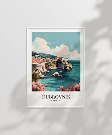 Çerçevesiz Poster Dubrovnik Hırvatistan