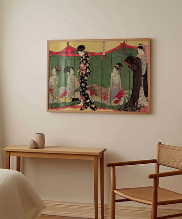 Çerçevesiz Poster Japon Kültürünün Dokusu