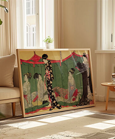Çerçevesiz Poster Japon Kültürünün Dokusu