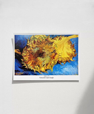 Çerçevesiz Poster Vincent Van Gogh Ayçiçekleri