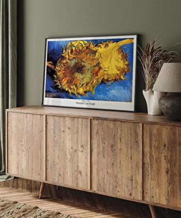 Çerçevesiz Poster Vincent Van Gogh Ayçiçekleri