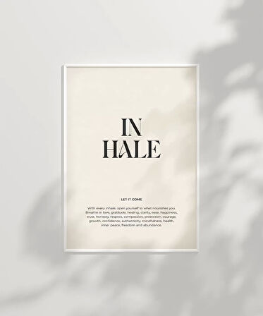 Çerçevesiz Poster İlhamla Soluk