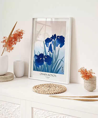 Çerçevesiz Poster Ohara Koson İris Çiçekleri