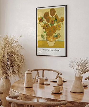 Çerçevesiz Poster Van Gogh Ayçiçekleri