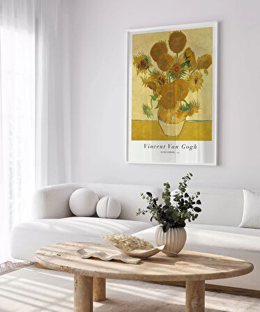 Çerçevesiz Poster Van Gogh Ayçiçekleri