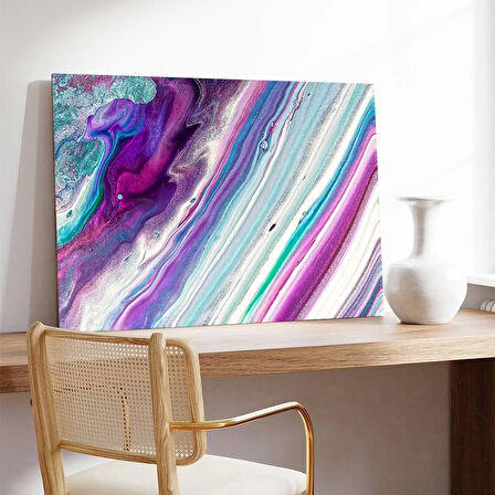 Renkli Sarmal Kanvas Tablo