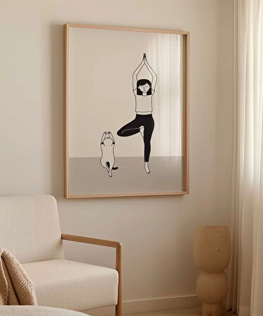 Çerçevesiz Poster Mırıldayan Denge