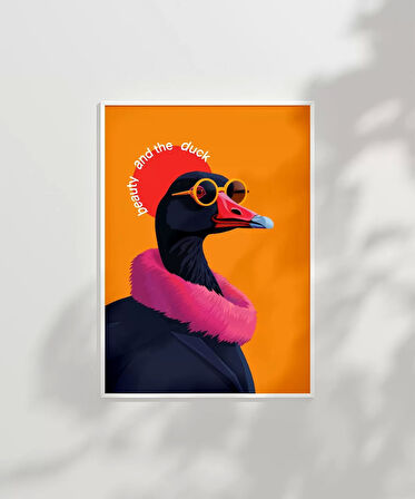 Çerçevesiz Poster Beauty and the Duck Tasarım