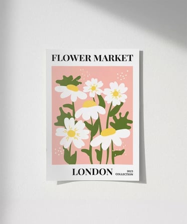 Çerçevesiz Poster Londra'nın Neşeli Papatyaları