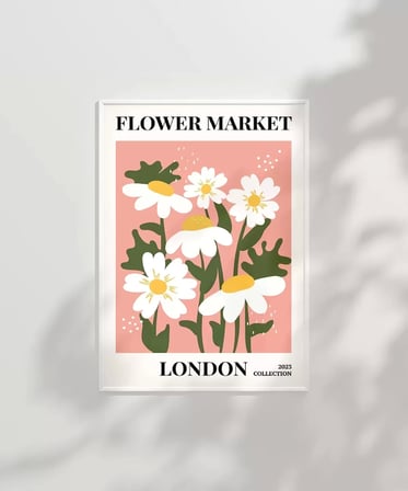 Çerçevesiz Poster Londra'nın Neşeli Papatyaları