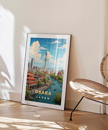Çerçevesiz Poster Osaka'nın İkonik Kulesi