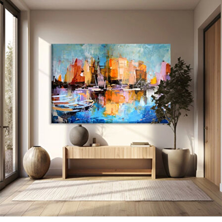 Sakin Liman Kanvas Tablo