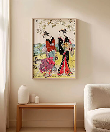 Çerçevesiz Poster Hanami Yürüyüşü