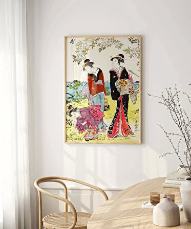 Çerçevesiz Poster Hanami Yürüyüşü