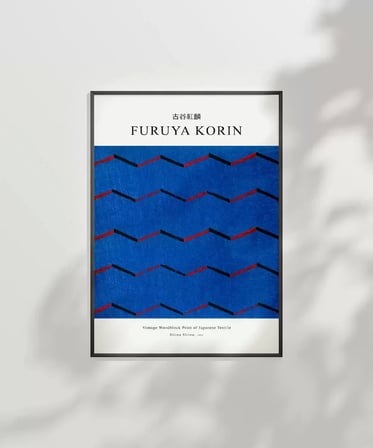 Çerçevesiz Poster Fruya Korin-Vintage Japon Deseni Baskı No 2