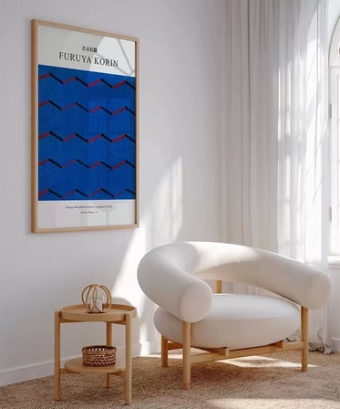 Çerçevesiz Poster Fruya Korin-Vintage Japon Deseni Baskı No 2