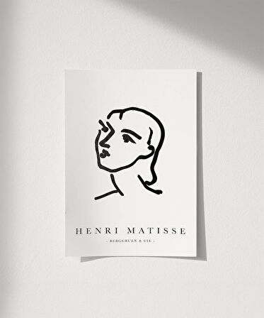 Çerçevesiz Poster Henri Matisse Soyut Portre