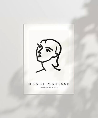 Çerçevesiz Poster Henri Matisse Soyut Portre