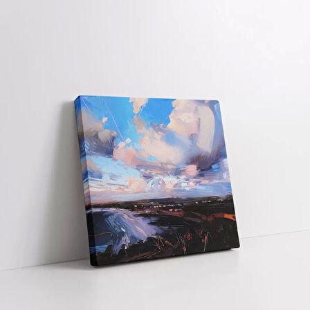 Pastel Gökyüzü Kanvas Tablo