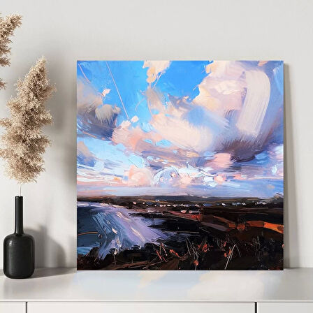 Pastel Gökyüzü Kanvas Tablo