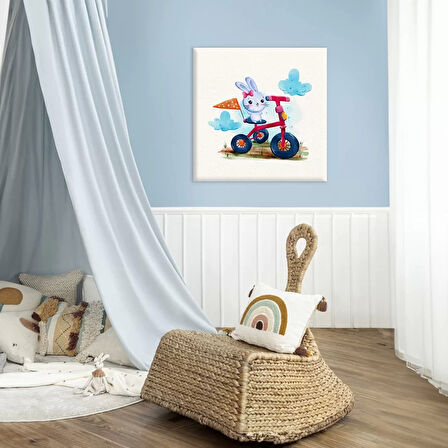 Yarışçı Tavşan Kanvas Tablo