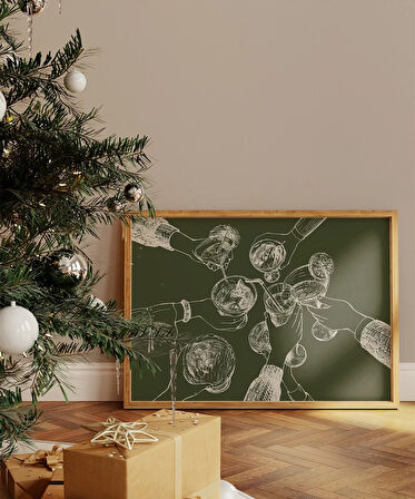 Çerçevesiz Poster Doğanın Tonlarında Kutlama